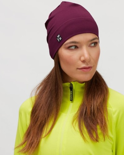 Elastyczna czapka dla aktywnych na biegówki, skitury, rower Silvini Maira Maira UA1924-0808, bordowa