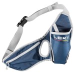 Pas biodrowy na butelkę i komórkę LEKI kolor denim + biały