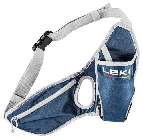 Pas biodrowy na butelkę i komórkę LEKI kolor denim + biały 363442205