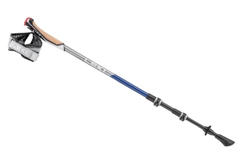 Kijki do nordic walking Leki Traveller Carbon Blue składane, 3-częściowe