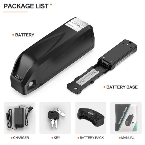 Bateria do roweru, 36V, 17,4 Ah litowo-jonowa na ramę + ładowarka