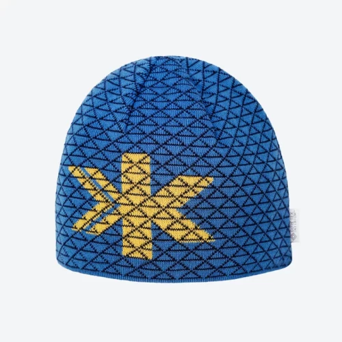 Cienka ale ciepła uniwersalna czapka wełna Merino 50%. Membrana GORE® WINDSTOPPER®, niebieska, rozmiar UNI