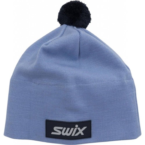 Czapka na narty biegowe, Swix Tradition jasno-niebieska, średnio ciepła 46574-72110 Bluebell /Dark