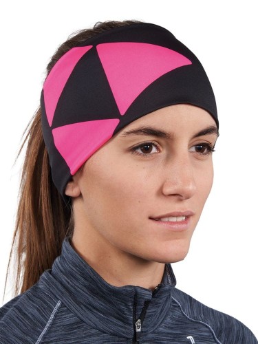 Opaska sportowa Fischer OBERSTDORF G93522 czarno-różowa