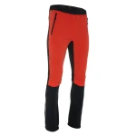 Męskie spodnie na narty biegowe Silvini Soracte kolor ruby orange- czarne
