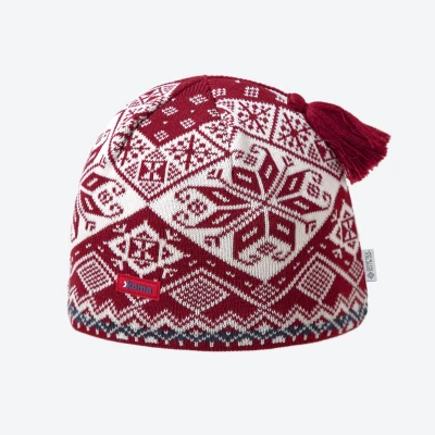 Czapka zimowa KAMA AW61 merino WINDSTOPPER® – bordo