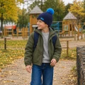 czapka chłopięca z wełny merino.webp