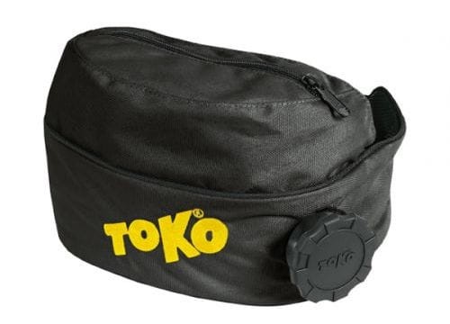 Pas biodrowy z butelką ocieplaną 1 l (nerka) Toko czarny, Bidon na pasie TOKO czarny.jpg