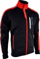 Kurtka na narty biegowe, softshell Silvini Muta, męska, odpinane rękawy czano+czerwona