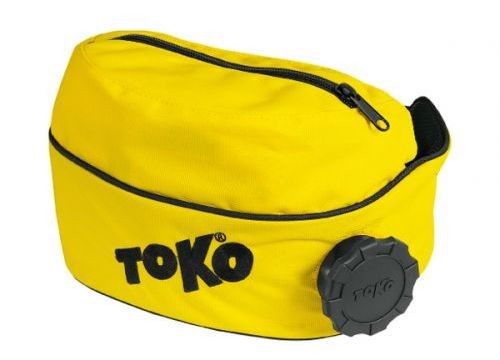 Pas biodrowy z butelką ocieplaną 1 l (nerka) Toko żółty, drinkbelt