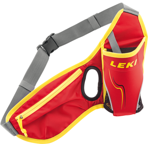 Pas biodrowy na butelkę i komórkę LEKI czerwony