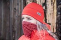 Funkcjonalna czapka umiarkowanie ciepła na narty biegowe i do biegania Silvini Paglia czerwona