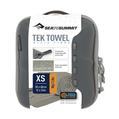 Szybkoschnący ręcznik z mikrofibry Tek Towel, prod. Sea to Summit, szary