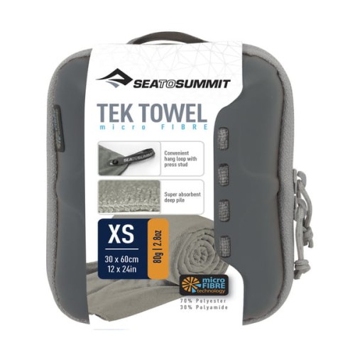 Szybkoschnący ręcznik z mikrofibry Tek Towel, prod. Sea to Summit, szary