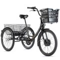 Rower trójkołowy elektryczny rehabilitacyjny E-TRICYCLE LOVELO, 2019-1 kolor czarno-złoty matowy