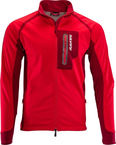 Kurtka na narty biegowe męska sportowa, Silvini Anteo, czerwona