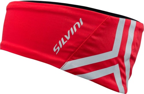 Średnio ciepła opaska sportowa z windstoperem i oddychającym panelem na czole Sivini Abe UA1309-2012 czerwona