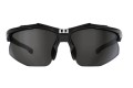 Okulary sportowe Bliz Active Hybrid soczewki Hydro Lens System™ Smoke 52808-10 kat 3, 2 dodatkowe soczewki, ramka czarna mat, roz. S
