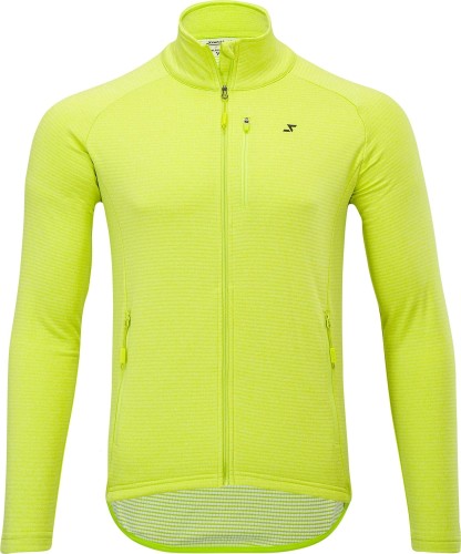 Męska sportowa bluza o dopasowanym kroju, zaprojektowana jako druga warstwa Silvini Ferrato MJ1710, żółta