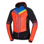 Kurtka na narty biegowe męska techniczna Northfinder Solisko Polartec Alpha direct 2,5L pomarańczowo-czarna