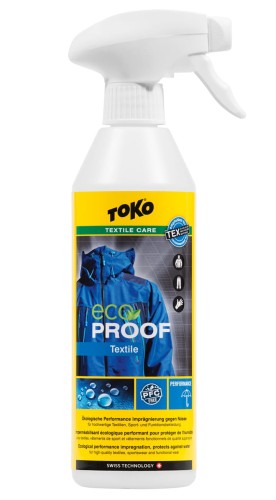 Impregnat do odzieży z membraną GoreTex, SympaTex, DryTex; TOKO Textile Proof, 500 ml 5582625_eco_textile_proof.jpg
