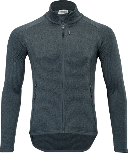 Męska sportowa bluza obcisła, zaprojektowana jako druga warstwa Silvini Ferrato MJ1710, ciemno-szara